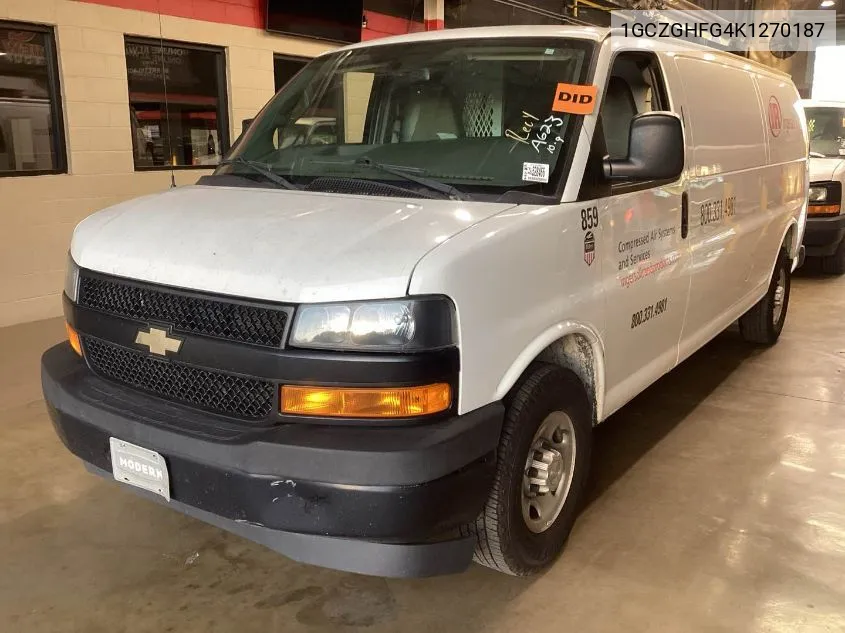 2019 Chevrolet Express G3500 VIN: 1GCZGHFG4K1270187 Lot: 40655290