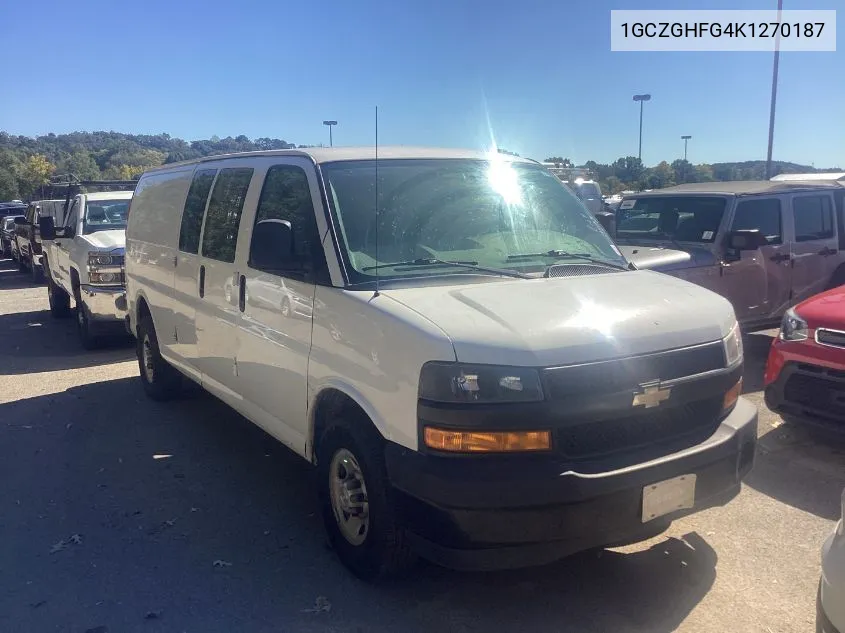 2019 Chevrolet Express G3500 VIN: 1GCZGHFG4K1270187 Lot: 40655290