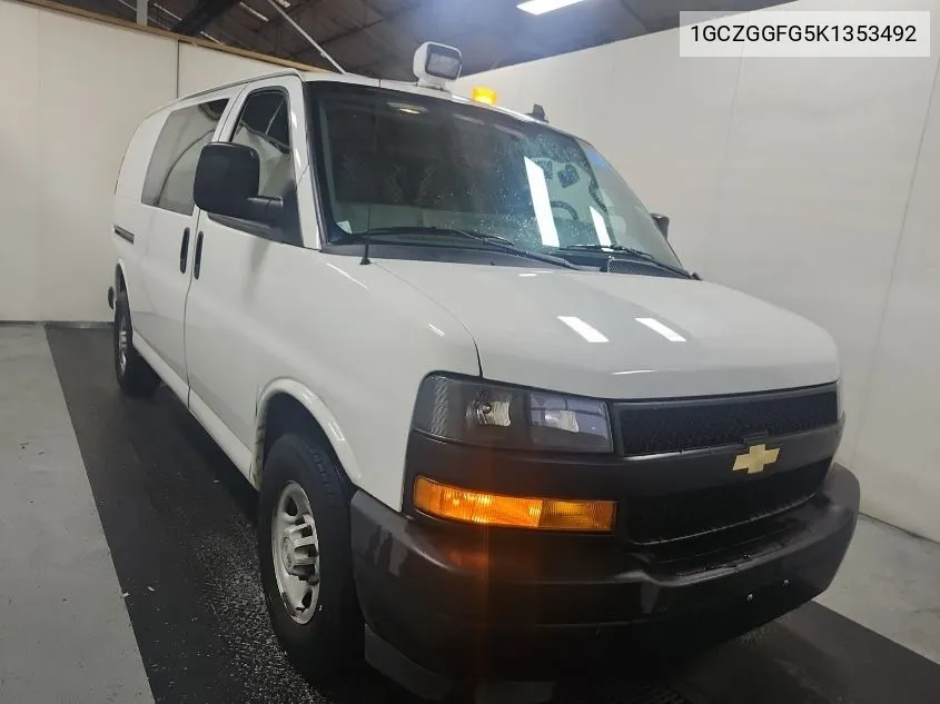 2019 Chevrolet Express G3500 VIN: 1GCZGGFG5K1353492 Lot: 40664608