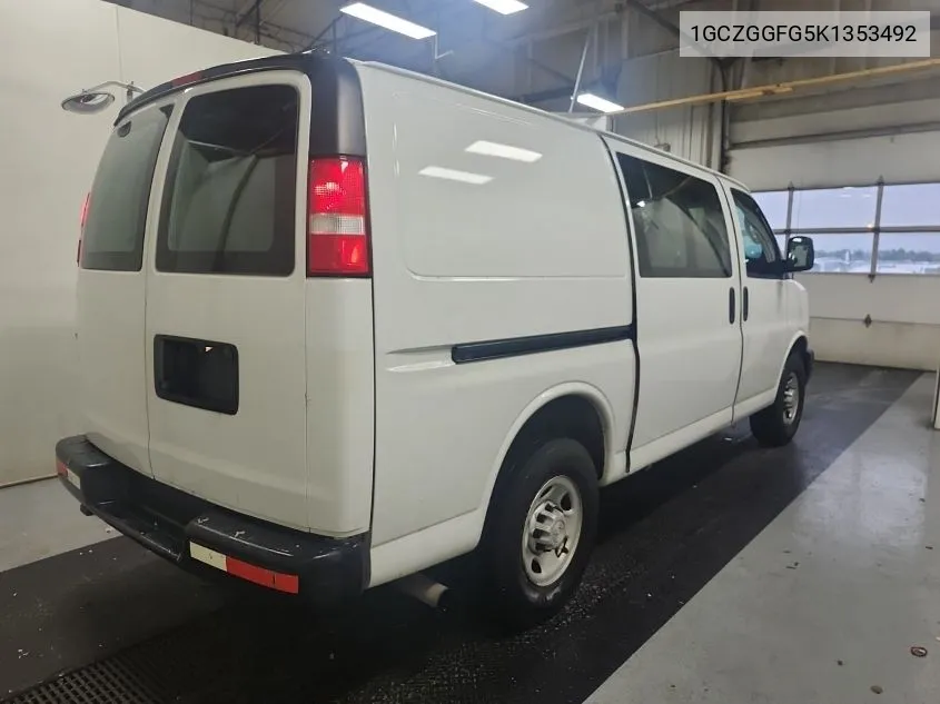 2019 Chevrolet Express G3500 VIN: 1GCZGGFG5K1353492 Lot: 40664608