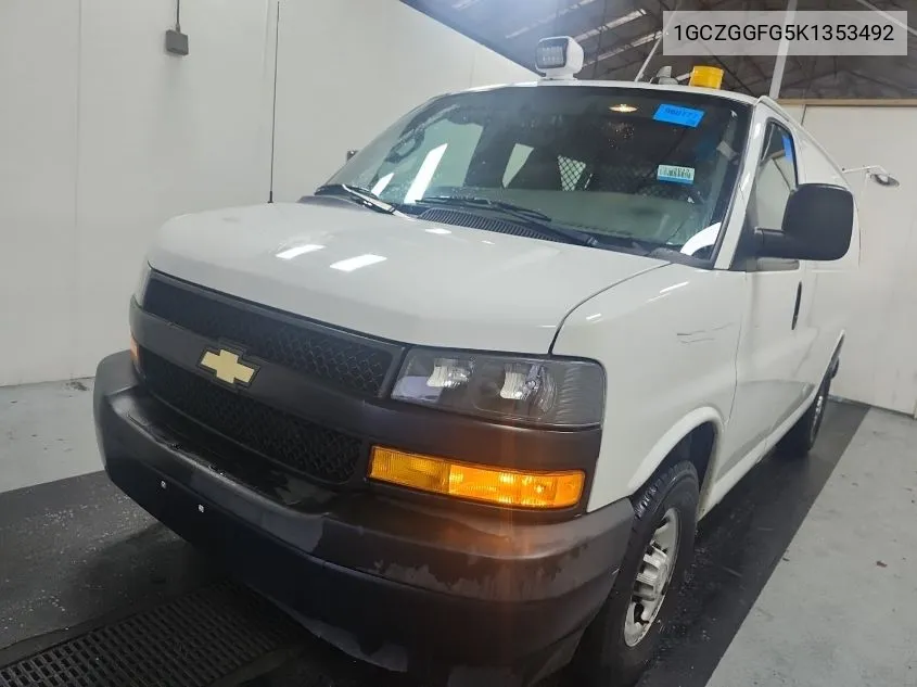 2019 Chevrolet Express G3500 VIN: 1GCZGGFG5K1353492 Lot: 40664608