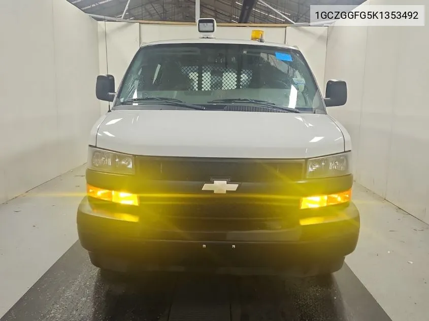 2019 Chevrolet Express G3500 VIN: 1GCZGGFG5K1353492 Lot: 40664608