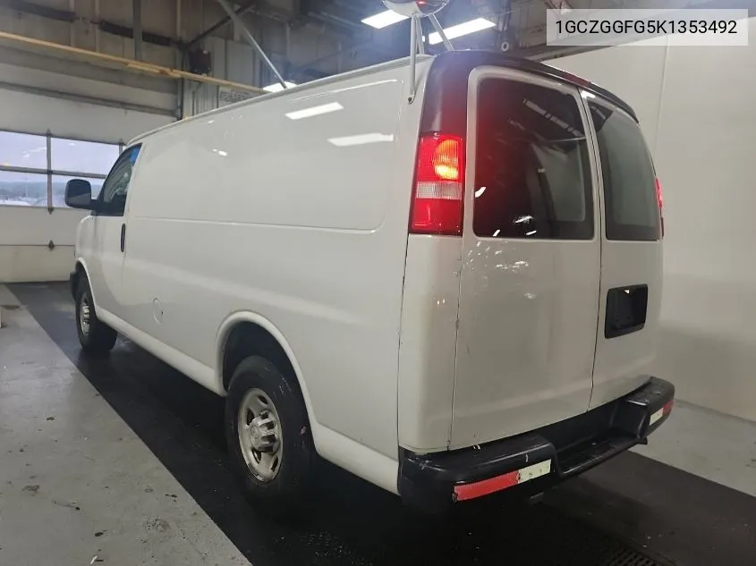 2019 Chevrolet Express G3500 VIN: 1GCZGGFG5K1353492 Lot: 40664608