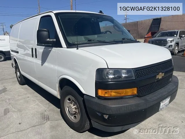 2019 Chevrolet Express 2500 Work Van VIN: 1GCWGAFG2K1328100 Lot: 40685581