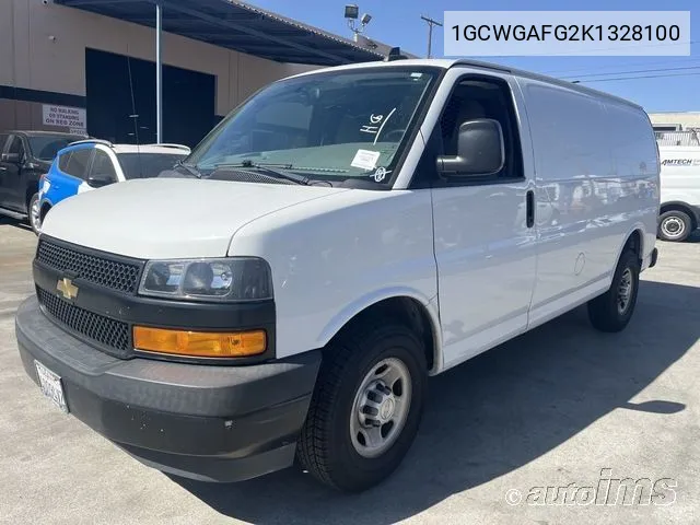 2019 Chevrolet Express 2500 Work Van VIN: 1GCWGAFG2K1328100 Lot: 40685581