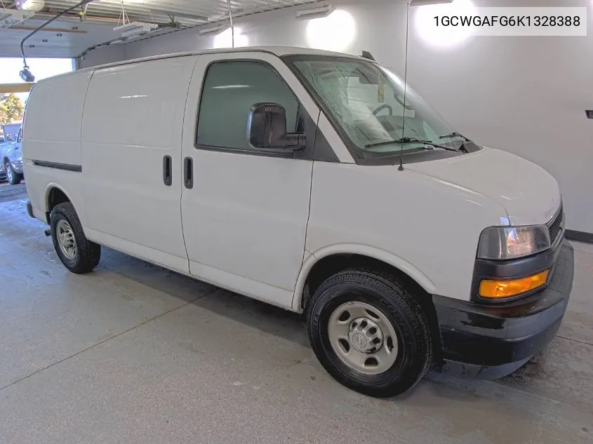 2019 Chevrolet Express G2500 VIN: 1GCWGAFG6K1328388 Lot: 40686028