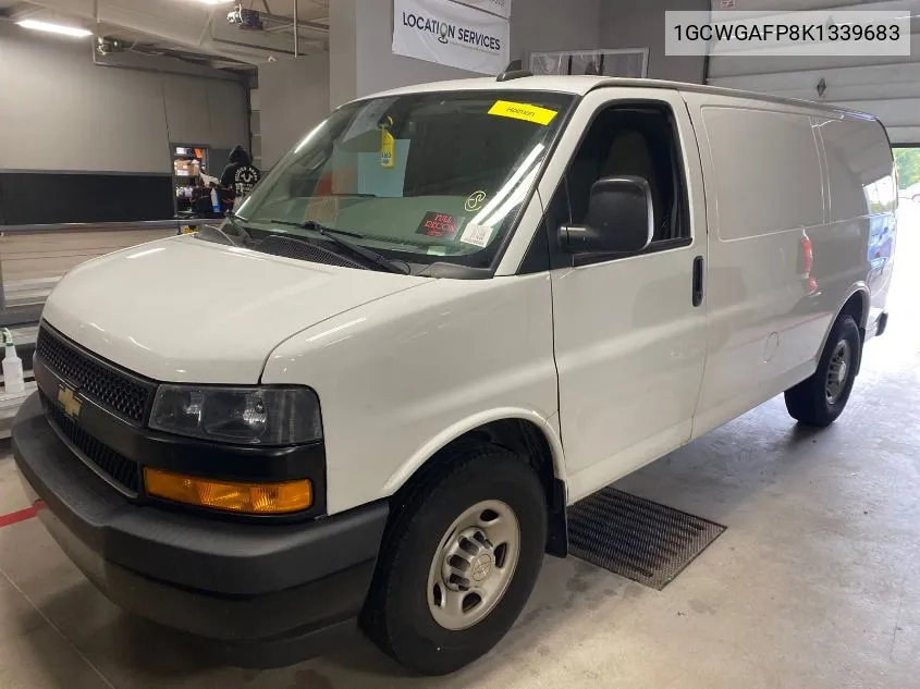 2019 Chevrolet Express 2500 Work Van VIN: 1GCWGAFP8K1339683 Lot: 40690364