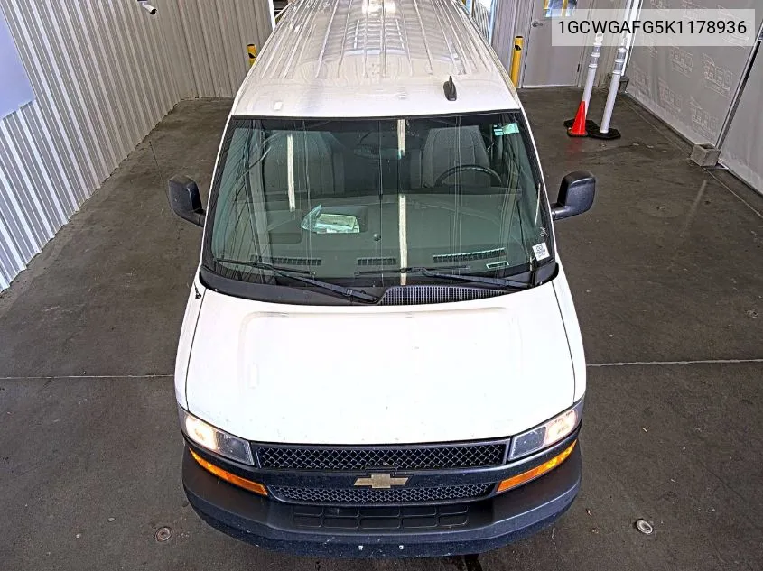 2019 Chevrolet Express 2500 Work Van VIN: 1GCWGAFG5K1178936 Lot: 40701677