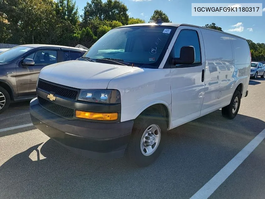 2019 Chevrolet Express G2500 VIN: 1GCWGAFG9K1180317 Lot: 40771373