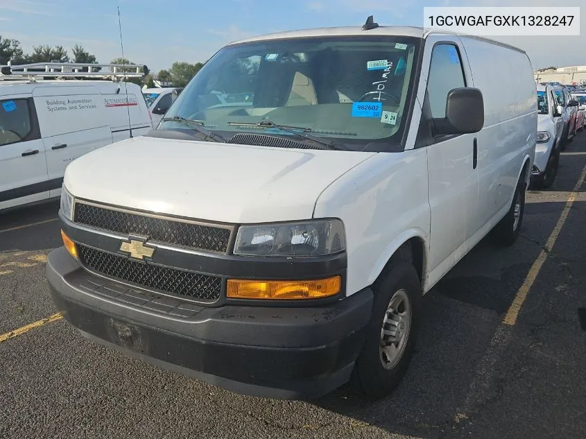 2019 Chevrolet Express G2500 VIN: 1GCWGAFGXK1328247 Lot: 40775776