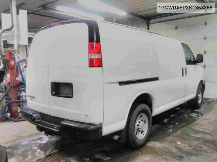 2019 Chevrolet Express G2500 VIN: 1GCWGAFPXK1368358 Lot: 40783359