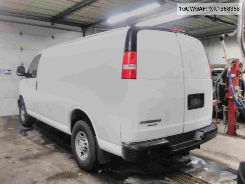 2019 Chevrolet Express G2500 VIN: 1GCWGAFPXK1368358 Lot: 40783359