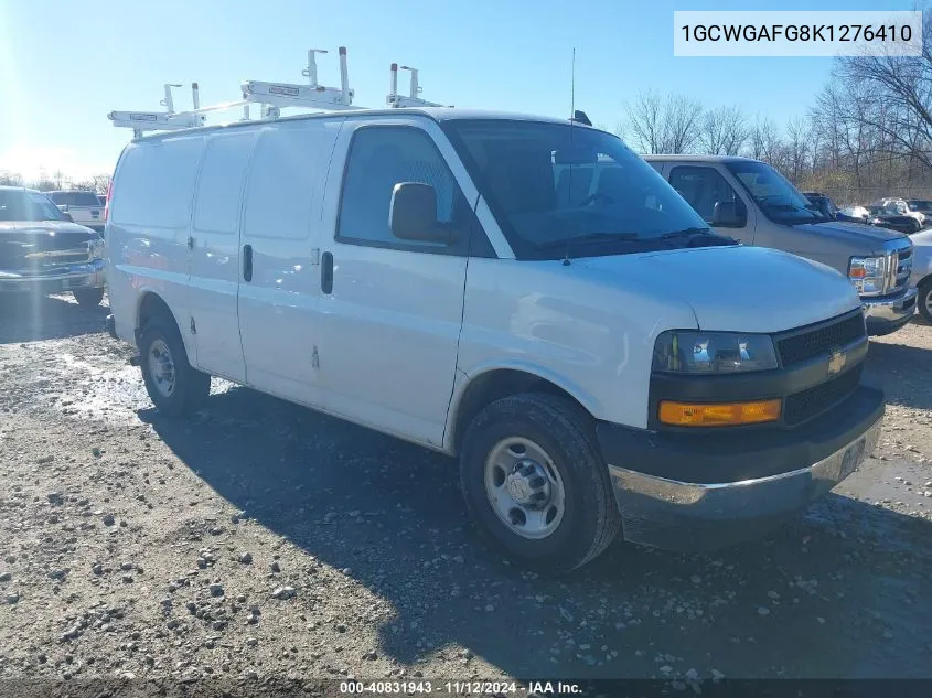 2019 Chevrolet Express 2500 Work Van VIN: 1GCWGAFG8K1276410 Lot: 40831943