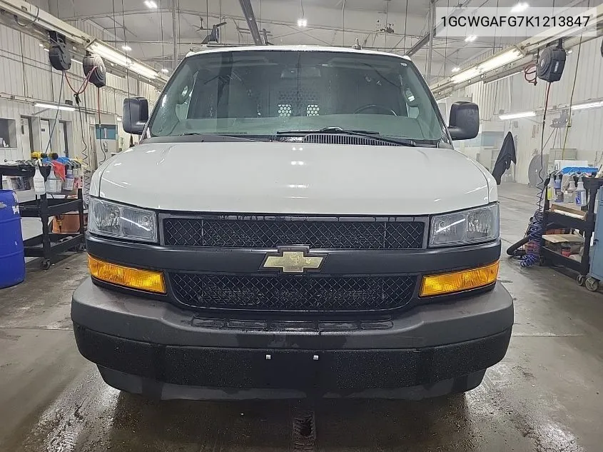 2019 Chevrolet Express G2500 VIN: 1GCWGAFG7K1213847 Lot: 40836389