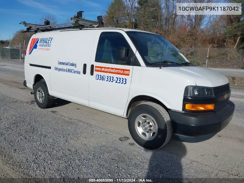 2019 Chevrolet Express 2500 Work Van VIN: 1GCWGAFP9K1187042 Lot: 40853895