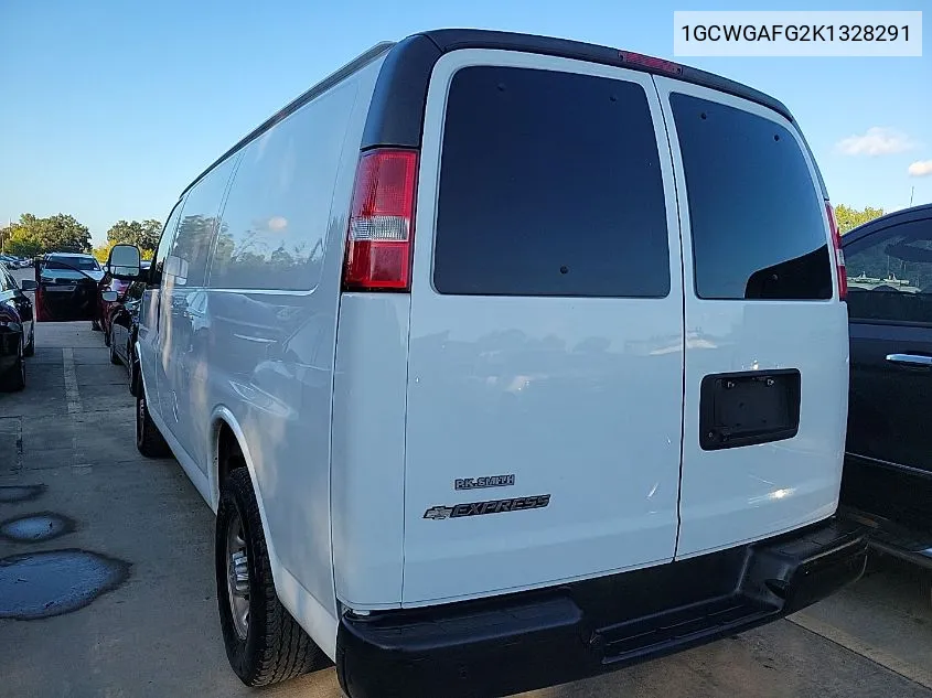 2019 Chevrolet Express 2500 Work Van VIN: 1GCWGAFG2K1328291 Lot: 40897055