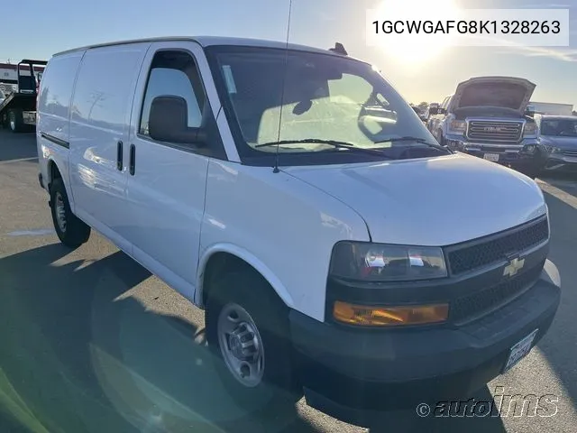 2019 Chevrolet Express 2500 Work Van VIN: 1GCWGAFG8K1328263 Lot: 40923842