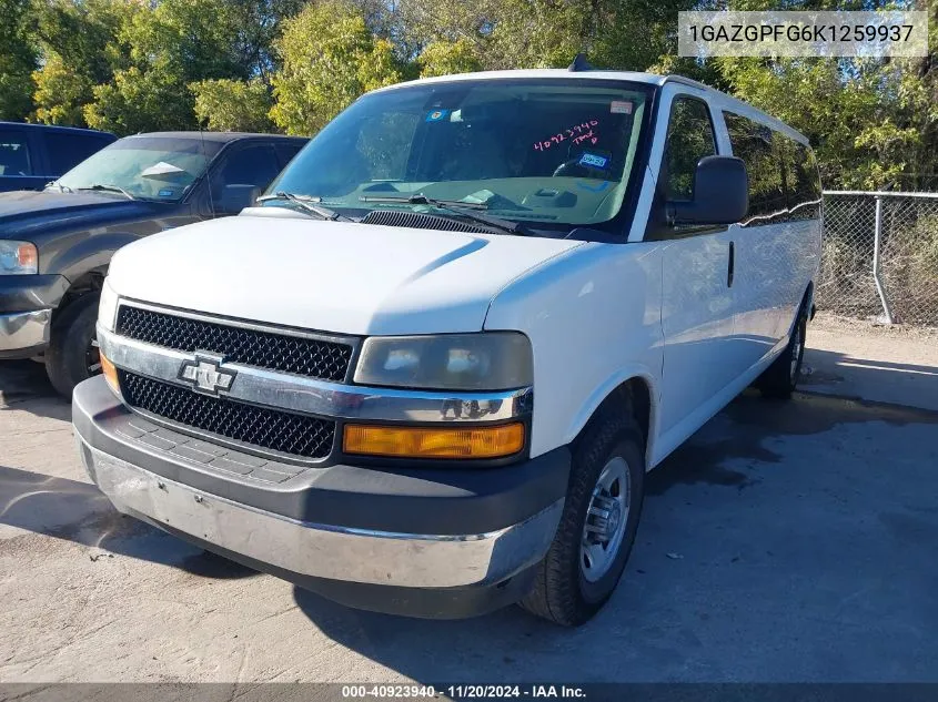 2019 Chevrolet Express 3500 Lt VIN: 1GAZGPFG6K1259937 Lot: 40923940