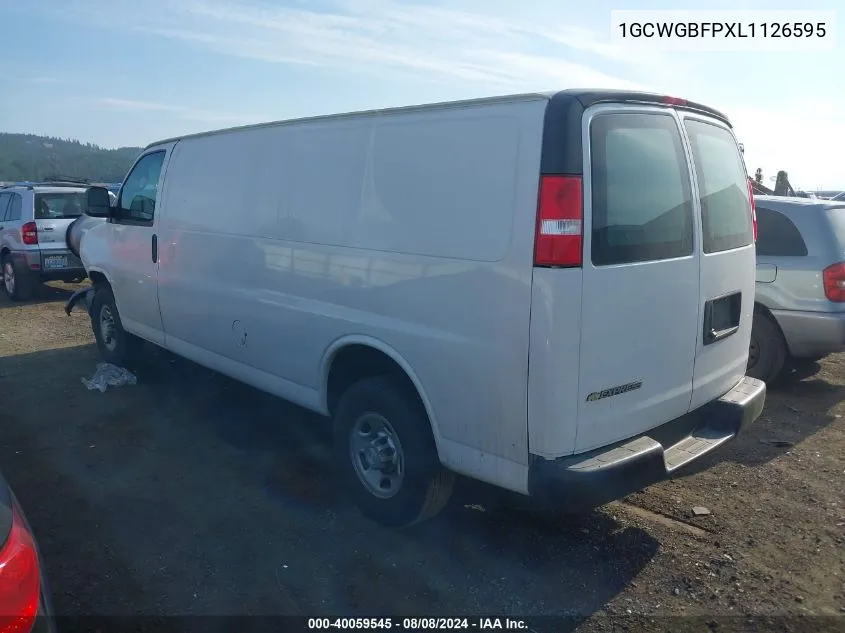 1GCWGBFPXL1126595 2020 Chevrolet Express Cargo Rwd 2500 Extended Wheelbase Wt