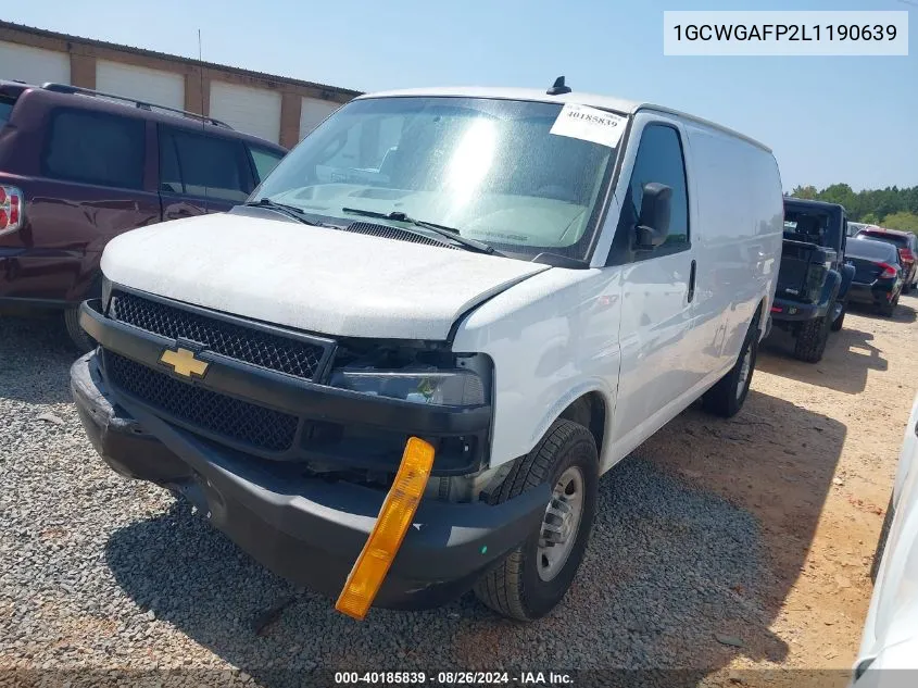 2020 Chevrolet Express Cargo Rwd 2500 Regular Wheelbase Wt VIN: 1GCWGAFP2L1190639 Lot: 40185839