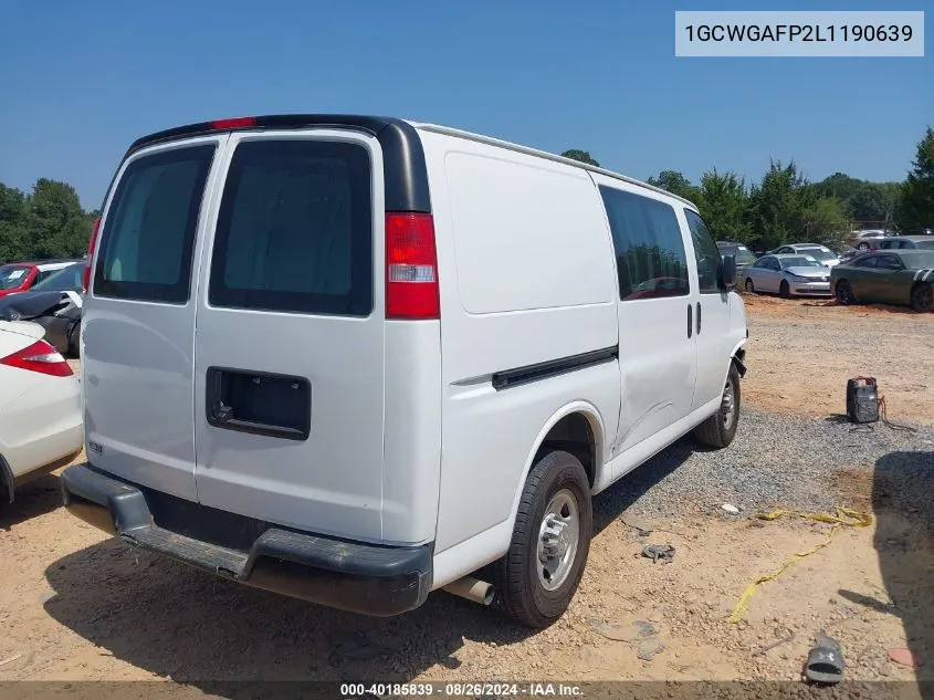 2020 Chevrolet Express Cargo Rwd 2500 Regular Wheelbase Wt VIN: 1GCWGAFP2L1190639 Lot: 40185839