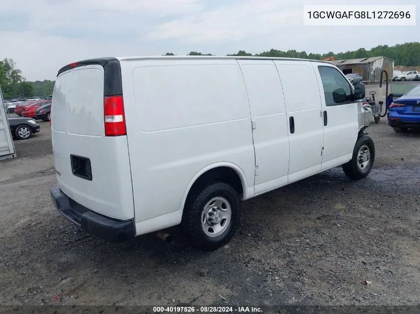 2020 Chevrolet Express Cargo Rwd 2500 Regular Wheelbase Wt VIN: 1GCWGAFG8L1272696 Lot: 40197526