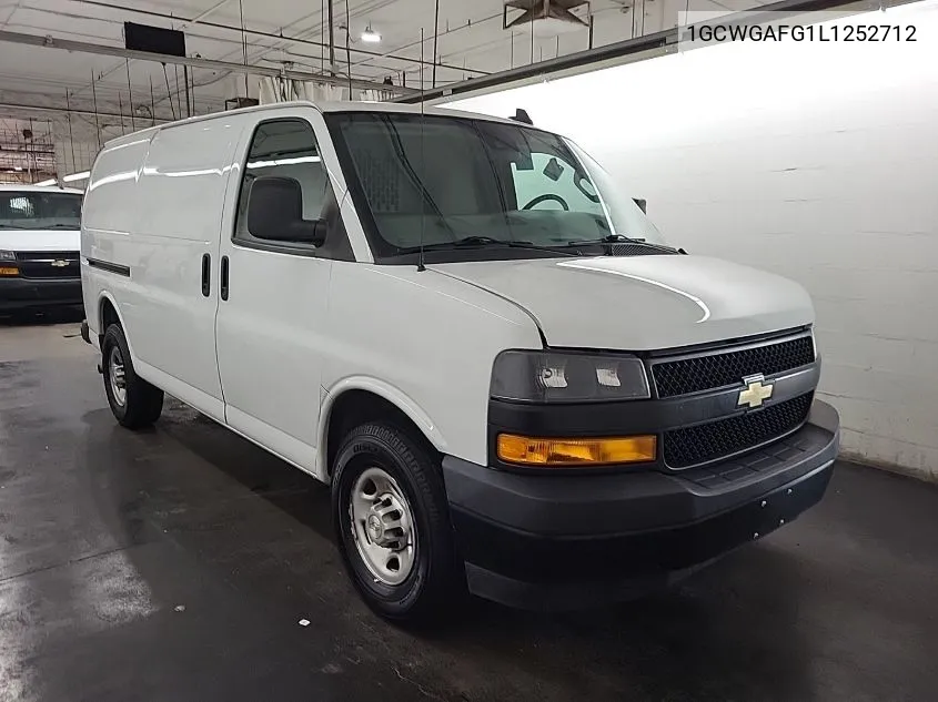 1GCWGAFG1L1252712 2020 Chevrolet Express Cargo Rwd 2500 Regular Wheelbase Wt