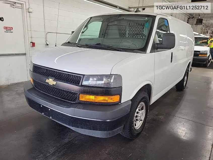 2020 Chevrolet Express Cargo Rwd 2500 Regular Wheelbase Wt VIN: 1GCWGAFG1L1252712 Lot: 40318476