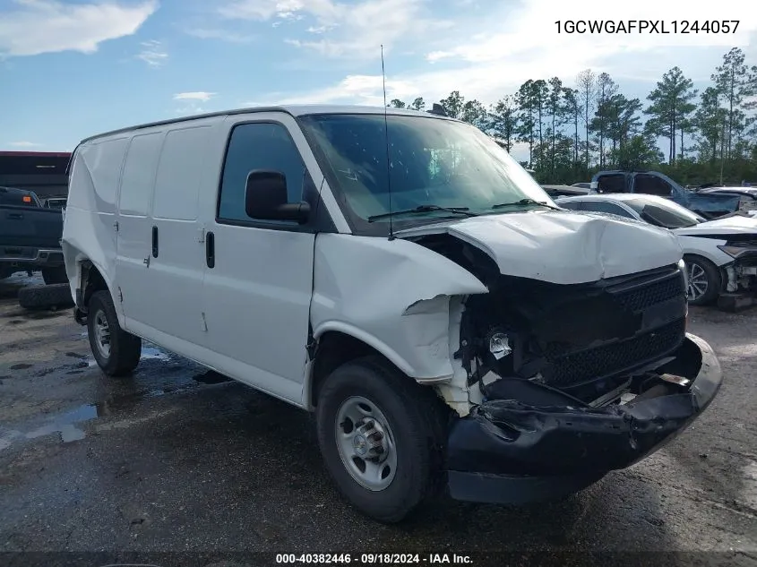 2020 Chevrolet Express Cargo Rwd 2500 Regular Wheelbase Wt VIN: 1GCWGAFPXL1244057 Lot: 40382446