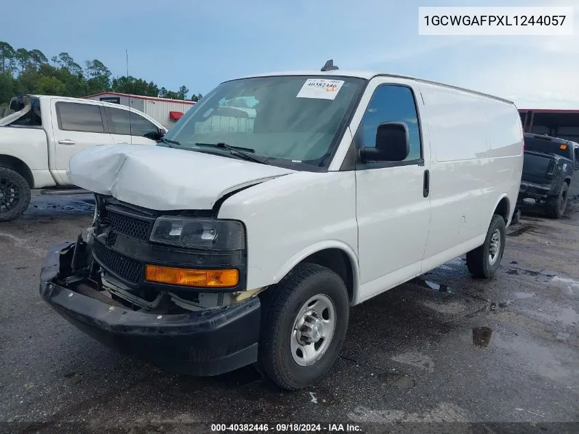 2020 Chevrolet Express Cargo Rwd 2500 Regular Wheelbase Wt VIN: 1GCWGAFPXL1244057 Lot: 40382446