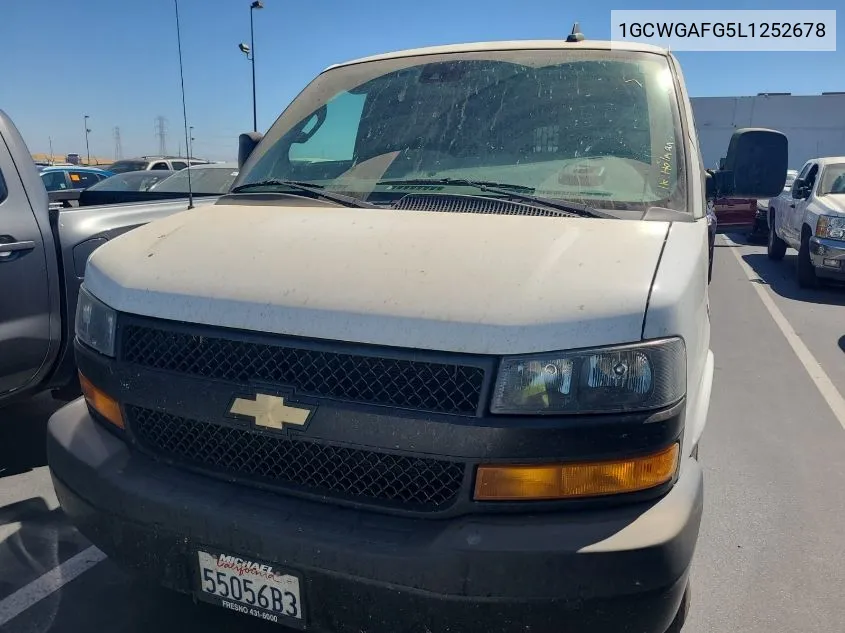 2020 Chevrolet Express Cargo Rwd 2500 Regular Wheelbase Wt VIN: 1GCWGAFG5L1252678 Lot: 40452447