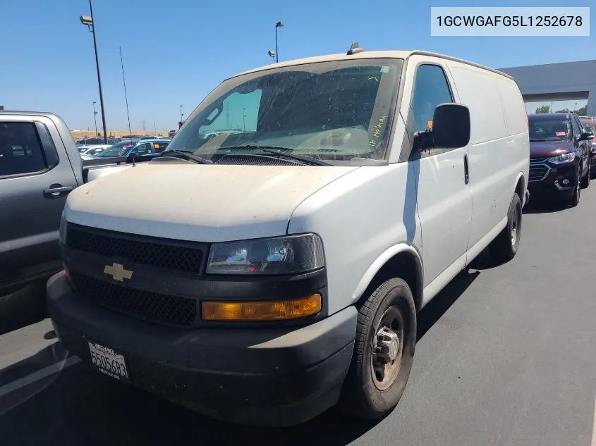 2020 Chevrolet Express Cargo Rwd 2500 Regular Wheelbase Wt VIN: 1GCWGAFG5L1252678 Lot: 40452447