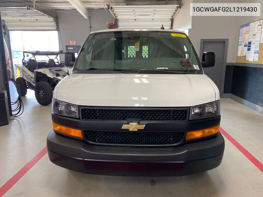 2020 Chevrolet Express Cargo Rwd 2500 Regular Wheelbase Wt VIN: 1GCWGAFG2L1219430 Lot: 40454243