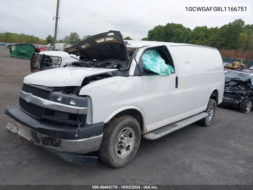 1GCWGAFG8L1166751 2020 Chevrolet Express Cargo Rwd 2500 Regular Wheelbase Wt