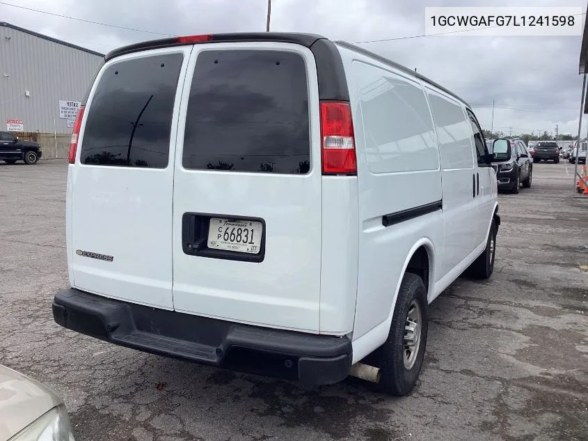 2020 Chevrolet Express G2500 VIN: 1GCWGAFG7L1241598 Lot: 40547524