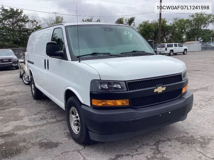 2020 Chevrolet Express G2500 VIN: 1GCWGAFG7L1241598 Lot: 40547524