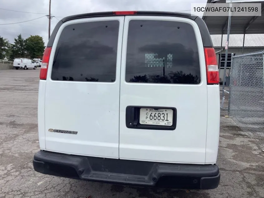 1GCWGAFG7L1241598 2020 Chevrolet Express G2500