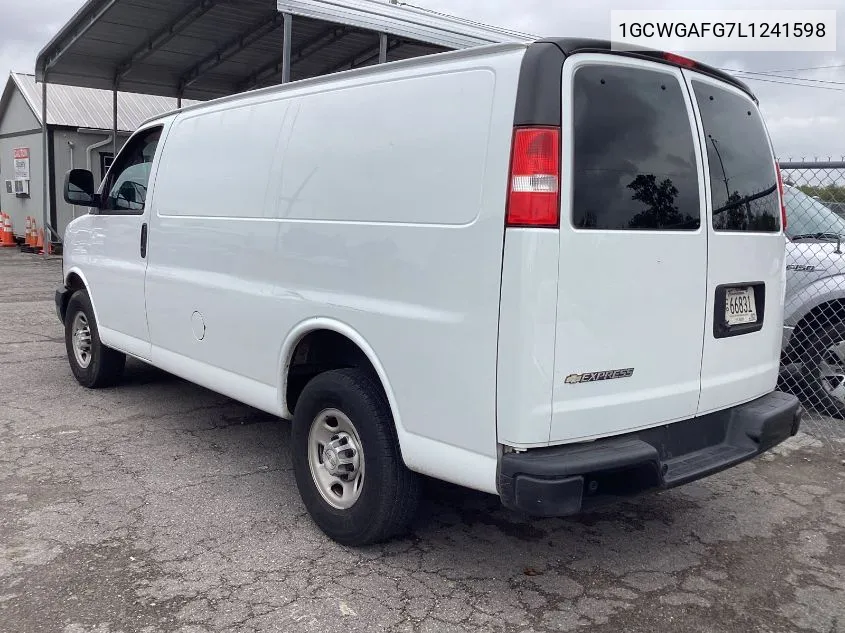 2020 Chevrolet Express G2500 VIN: 1GCWGAFG7L1241598 Lot: 40547524