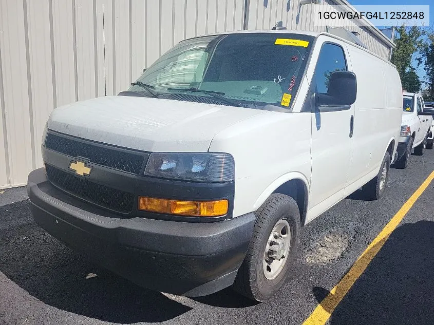 2020 Chevrolet Express G2500 VIN: 1GCWGAFG4L1252848 Lot: 40548643