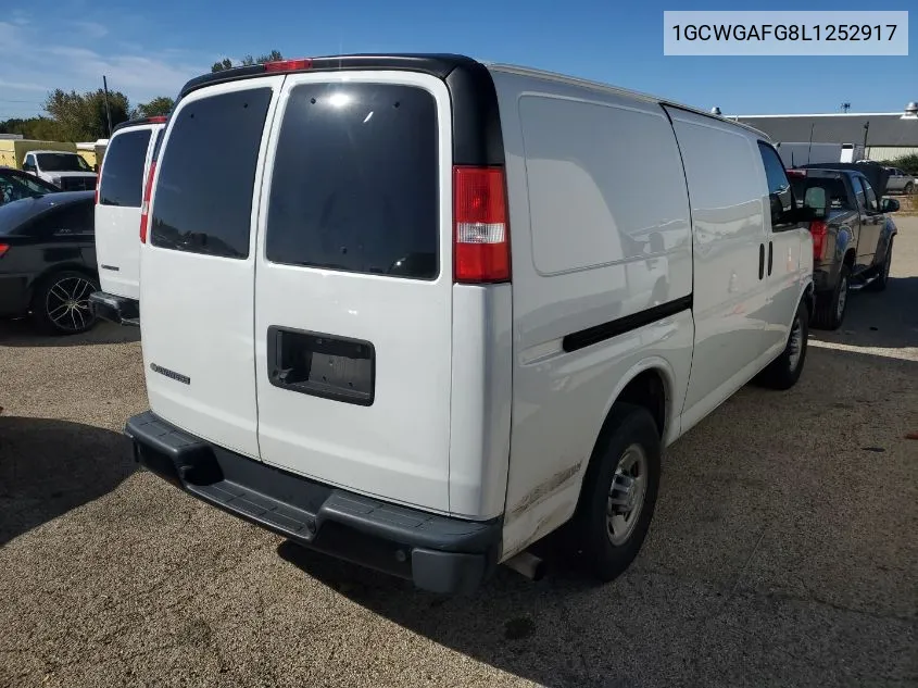 2020 Chevrolet Express G2500 VIN: 1GCWGAFG8L1252917 Lot: 40588152