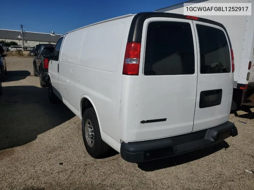 2020 Chevrolet Express G2500 VIN: 1GCWGAFG8L1252917 Lot: 40588152