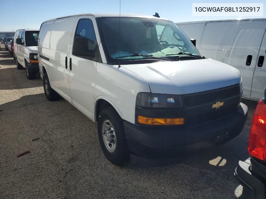 2020 Chevrolet Express G2500 VIN: 1GCWGAFG8L1252917 Lot: 40588152