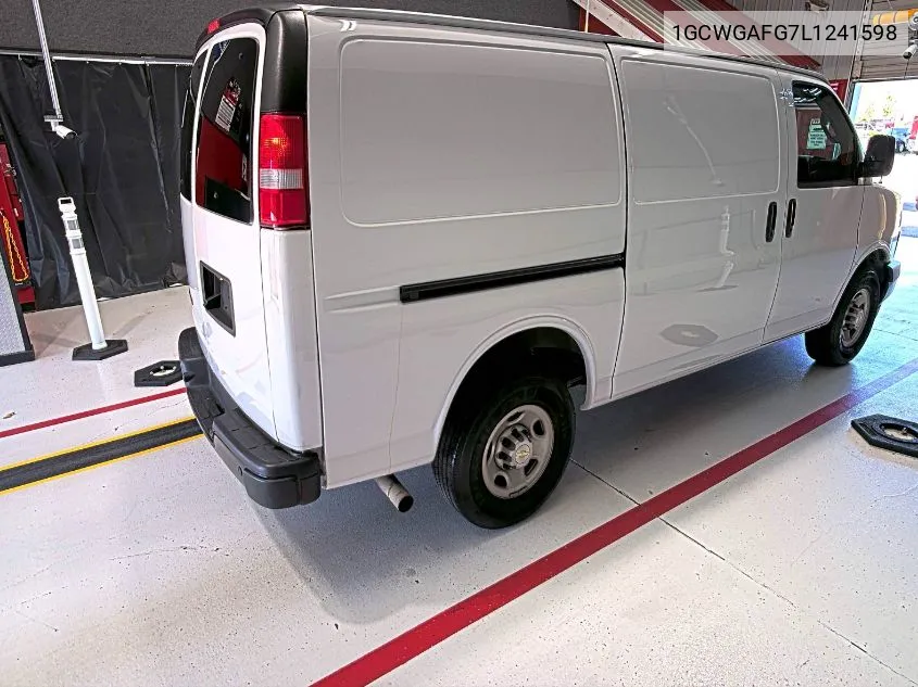 2020 Chevrolet Express Cargo Rwd 2500 Regular Wheelbase Wt VIN: 1GCWGAFG7L1241598 Lot: 40588941