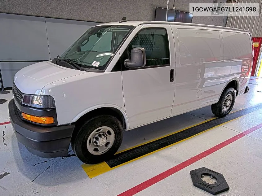 2020 Chevrolet Express Cargo Rwd 2500 Regular Wheelbase Wt VIN: 1GCWGAFG7L1241598 Lot: 40588941