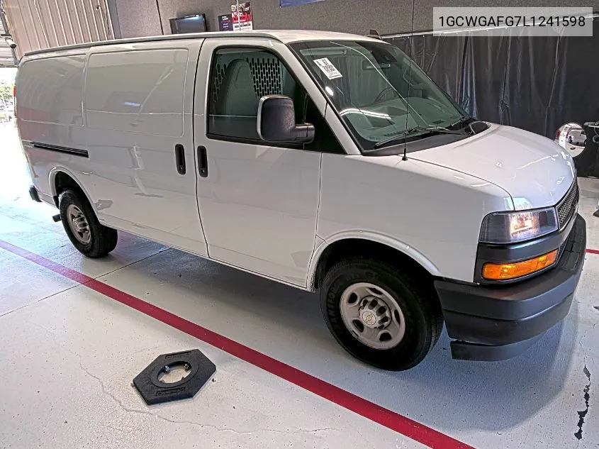 2020 Chevrolet Express Cargo Rwd 2500 Regular Wheelbase Wt VIN: 1GCWGAFG7L1241598 Lot: 40588941