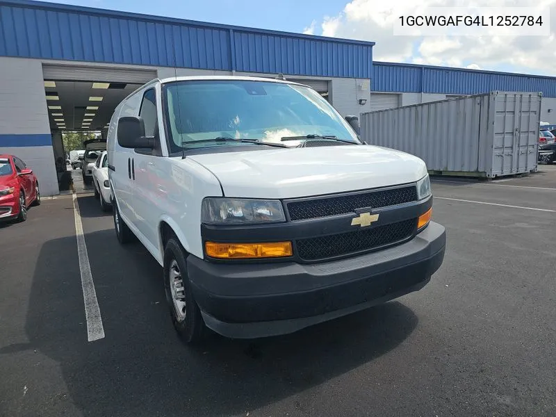 2020 Chevrolet Express Cargo Rwd 2500 Regular Wheelbase Wt VIN: 1GCWGAFG4L1252784 Lot: 40589061