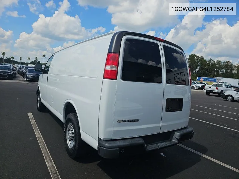 2020 Chevrolet Express Cargo Rwd 2500 Regular Wheelbase Wt VIN: 1GCWGAFG4L1252784 Lot: 40589061