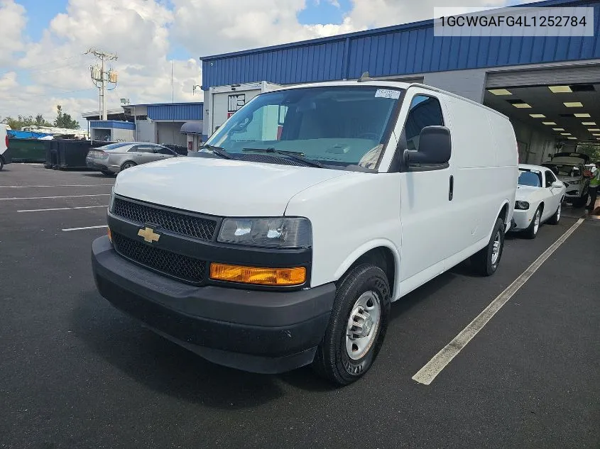 2020 Chevrolet Express Cargo Rwd 2500 Regular Wheelbase Wt VIN: 1GCWGAFG4L1252784 Lot: 40589061