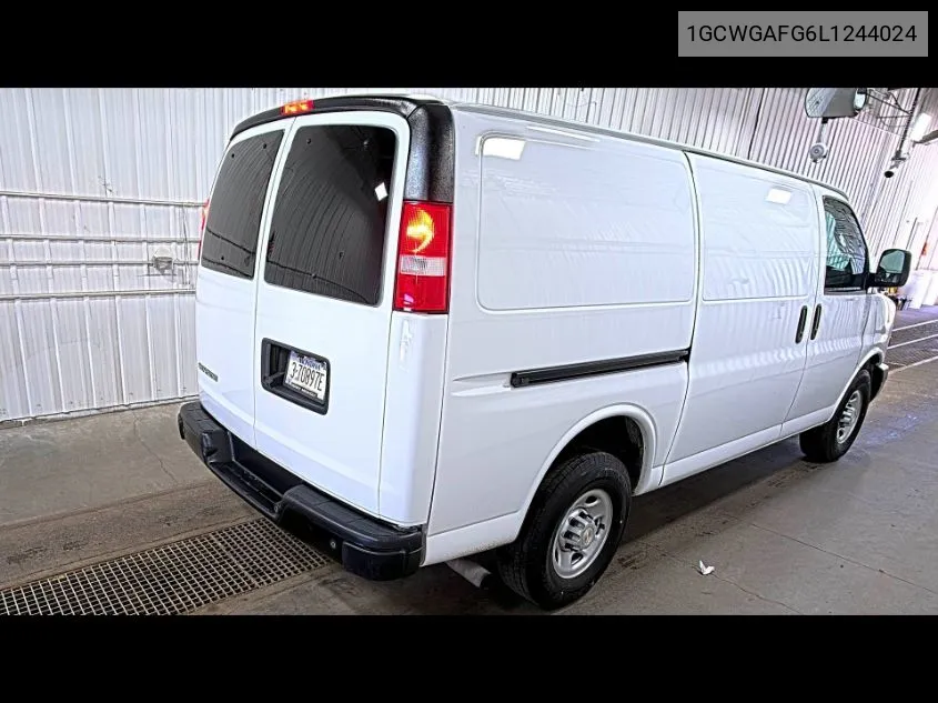 2020 Chevrolet Express G2500 VIN: 1GCWGAFG6L1244024 Lot: 40591068