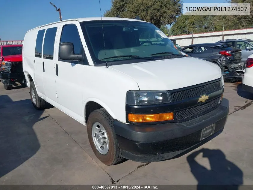 2020 Chevrolet Express Cargo Rwd 2500 Regular Wheelbase Wt VIN: 1GCWGAFP0L1274507 Lot: 40597913